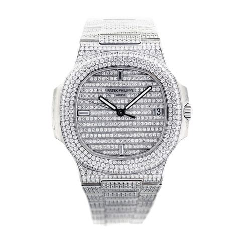 patek philippe nautilus 5719 1g 18k white gold diamond watch